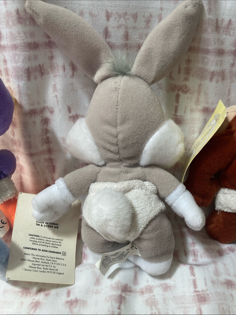 LOONEY TUNES Baby 6" Plush Bean Bag Bundle of 4 1999 - Picture 6 of 8